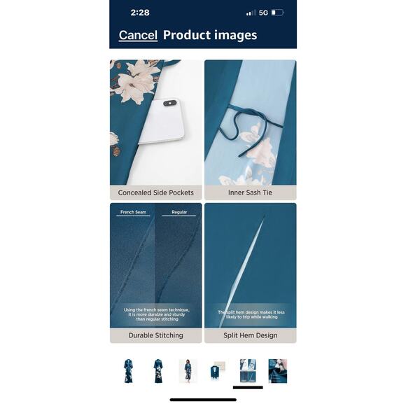 BABEYOND Kimono Robe Cover up with Box Long Floral Satin Sleepwear Silky Bathrob - Picture 5 of 16